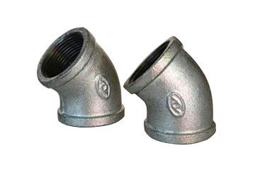 Cotovelo do ferro maleável da união da tubulação de ferro preto de 90 graus