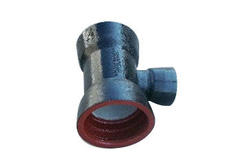 Encaixes de tubulação dútiles do ferro do T fluido preto do sentido da mudança