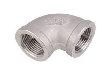 Grau longo rosqueado SS do cotovelo 90 do raio que sonda os encaixes