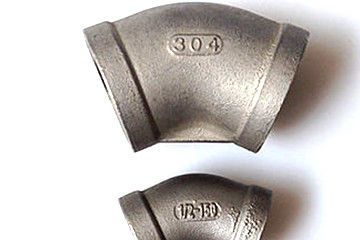 encaixes de tubulação de aço inoxidável rosqueados do cotovelo 316L 4